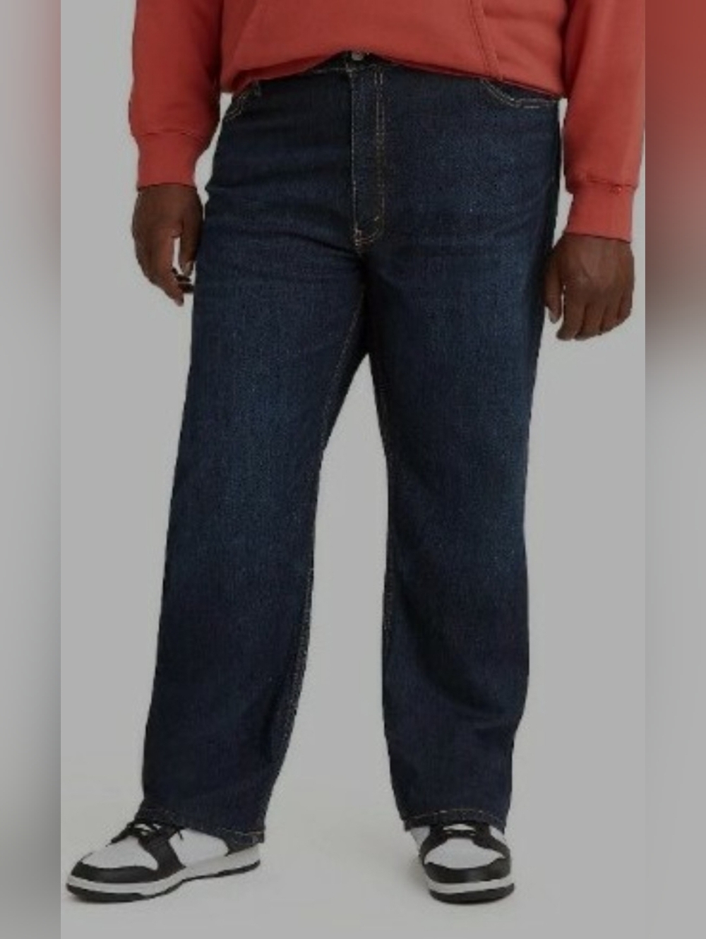 Levi’s 505 Regular Fit Men’s Jeans 40x32 Straight Leg Med/Dark Blue Denim GUC